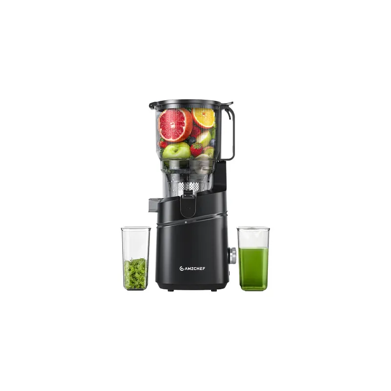 AMZCHEF SJ-036CBK Slow Juicer (Black)